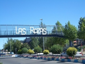 Parada provisional de taxi junto al Recinto Ferial de Las Rozas
