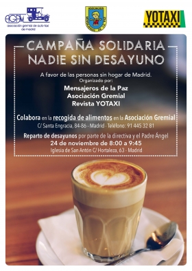 Campaña solidaria «NADIE SIN DESAYUNO»