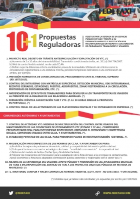FEDETAXI Y GREMIAL PIDEN A LA COMUNIDAD DE MADRID QUE SE VUELQUE EN EL CONTROL DE LAS VTC Y EL FOMENTO DEL SERVICIO PÚBLICO DE TAXI