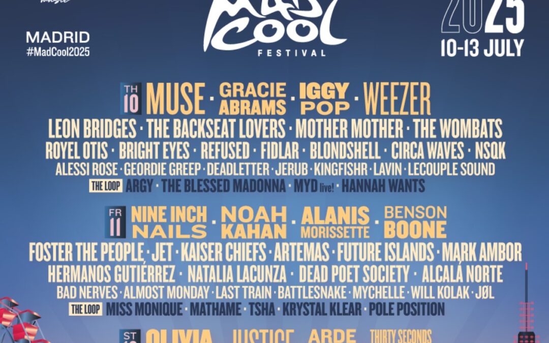 PLAN DE MOVILIDAD PARA EL MAD COOL FESTIVAL MADRID 2025