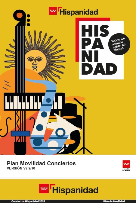 PLAN DE MOVILIDAD DISEÑADO PARA LOS CONCIERTOS DE LA HISPANIDAD 2025 (9-12 OCTUBRE)