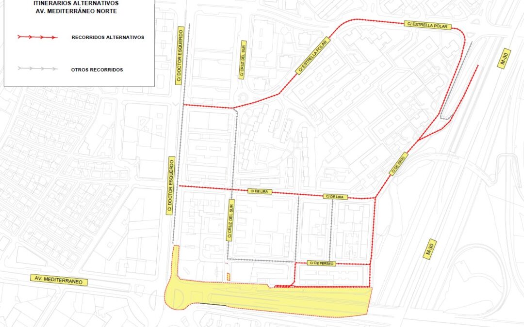 INCIDENCIAS DE TRÁFICO EN EL ENTORNO DE CONDE DE CASAL CON MOTIVO DE LAS OBRAS DE CONSTRUCCIÓN DEL INTERCAMBIADOR